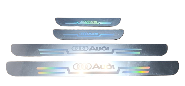 Защитные накладки на пороги Audi 4 шт. Белый