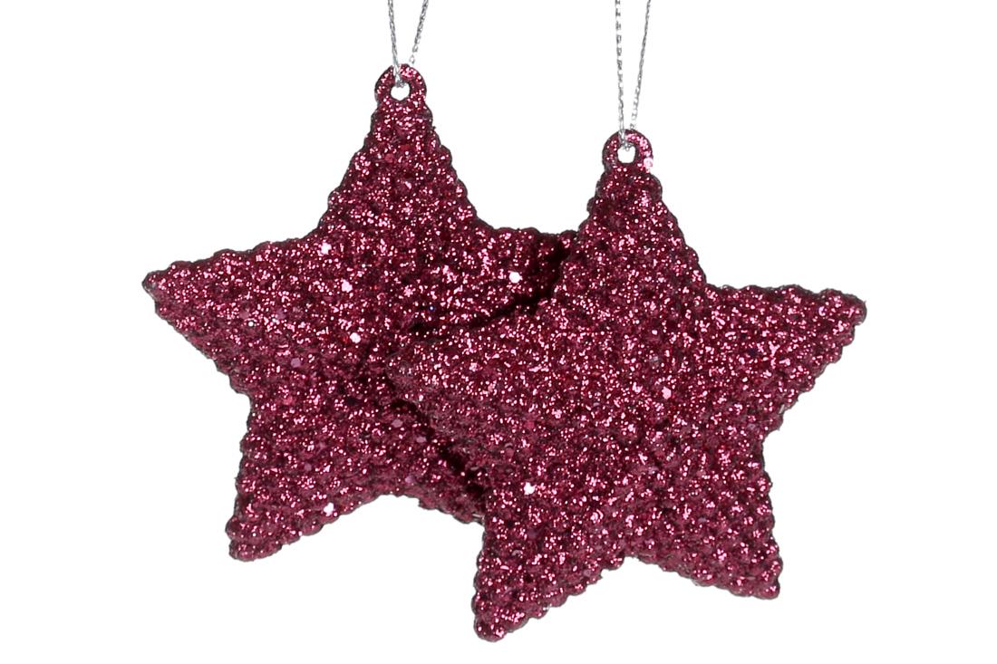 Набор елочных украшений BonaDi Звезда 2 шт. (113-471)