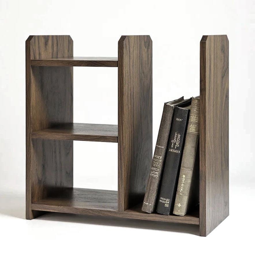 Полка книжная настольная из дерева Сумире Палисандр (КПА-038102)