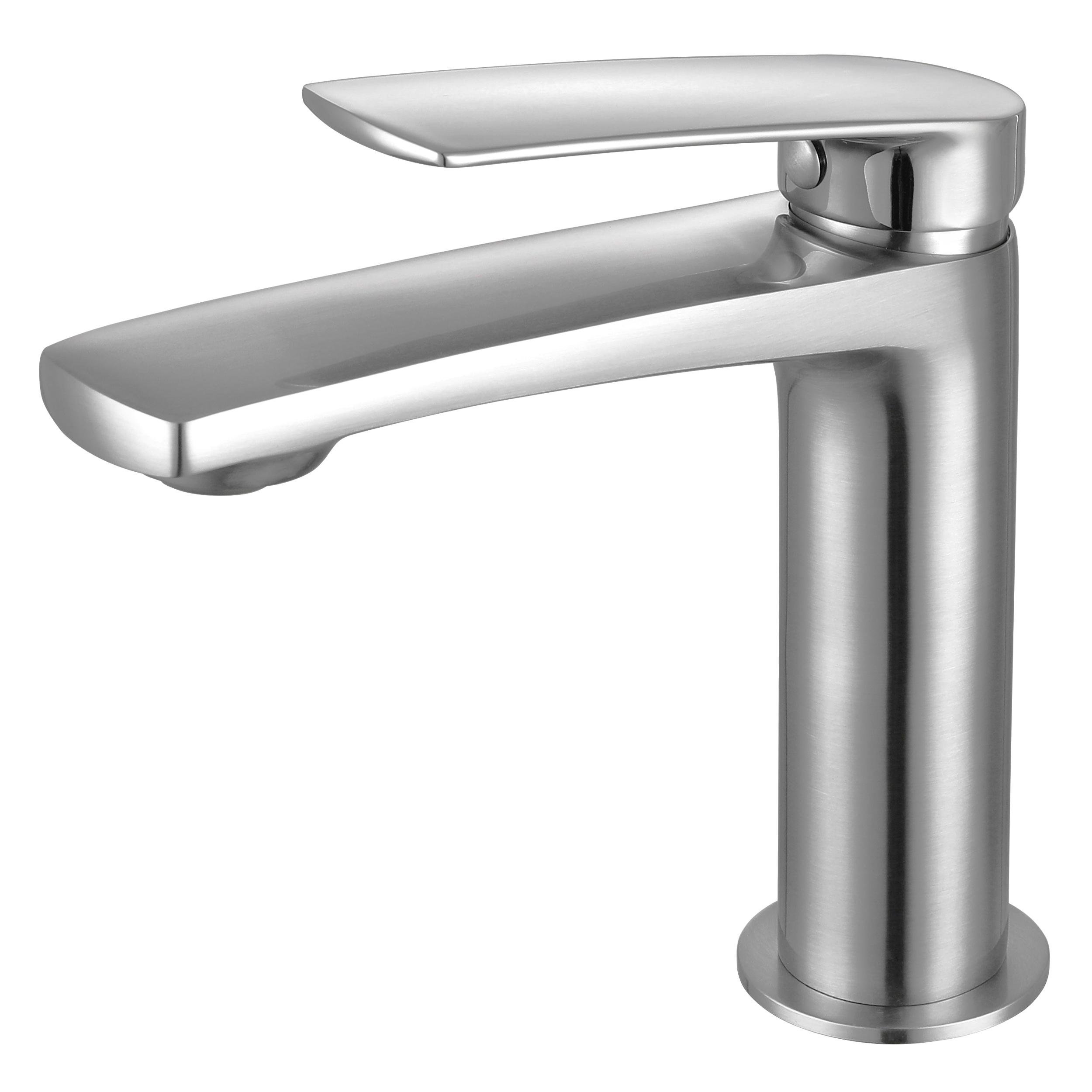 Смеситель для умывальника VOLLE Cante 1512.011102 26 мм Cepillado niquel (ANT-79425)