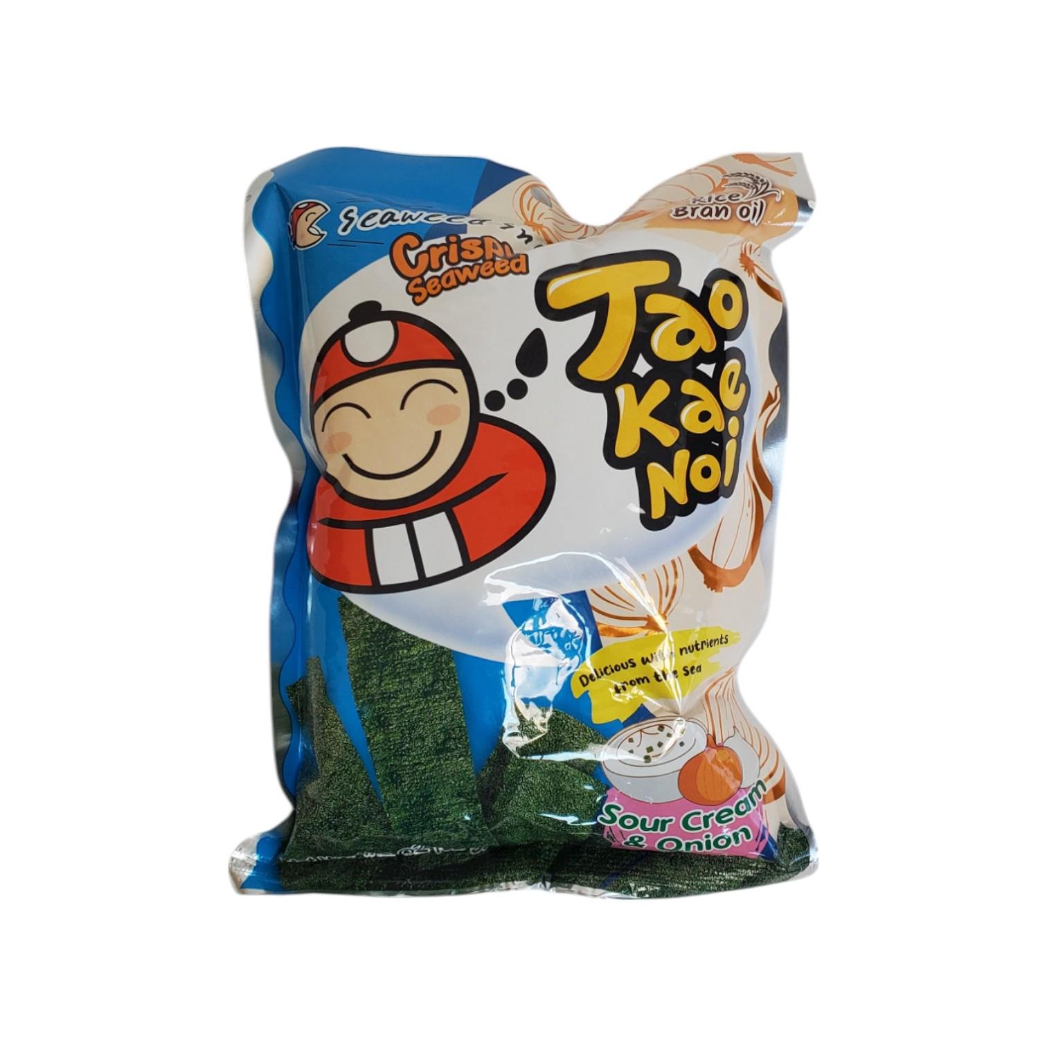 Нори снек Tao Kae Noi со вкусом сметаны и лука 32 г (AF59579)