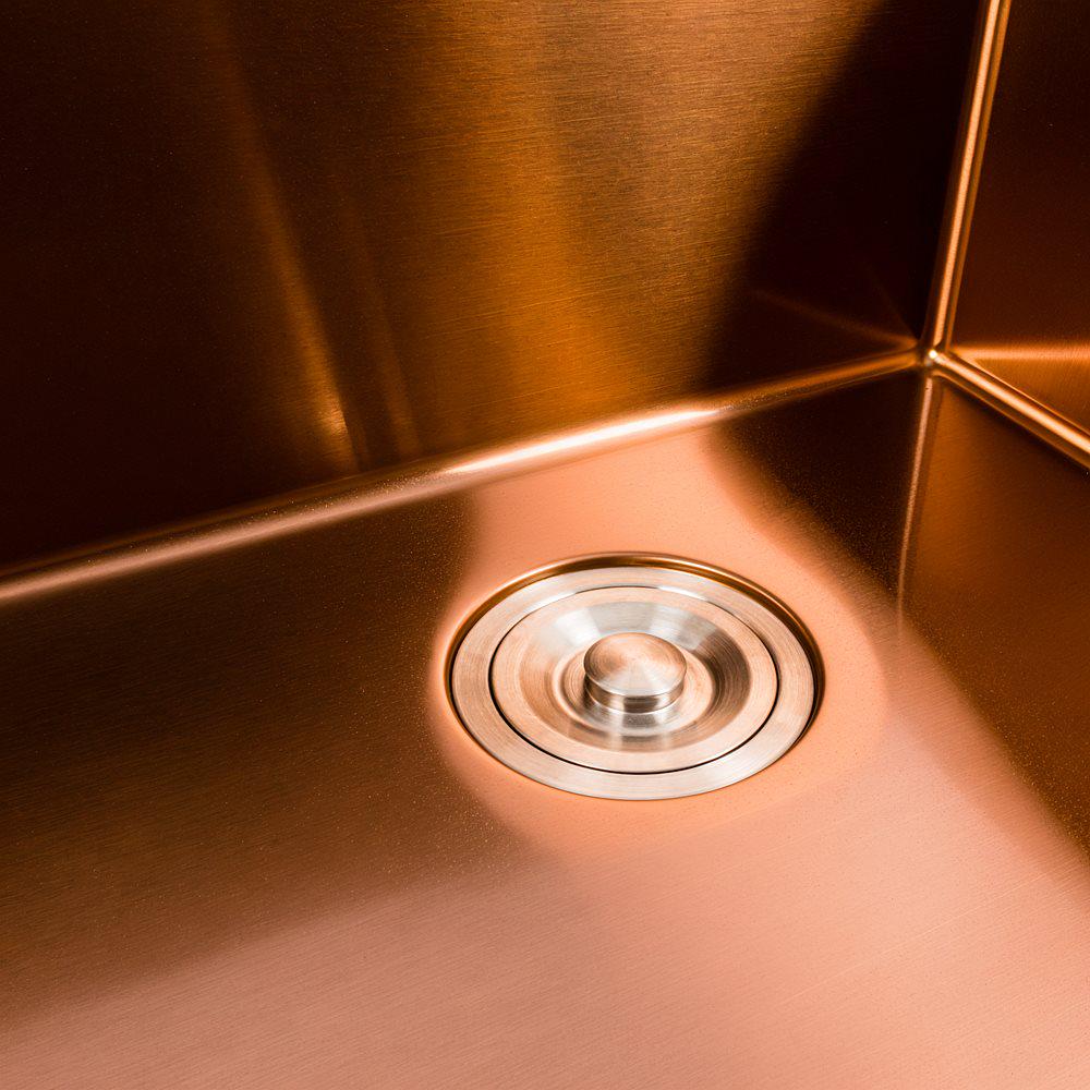 Кухонная мойка Platinum Handmade PVD медь 3,0/1,5 мм с дозатором 500x500x220 мм - фото 6 Кухонная мойка Platinum Handmade PVD медь 3,0/1,5 мм с дозатором 500x500x220 мм - фото 6