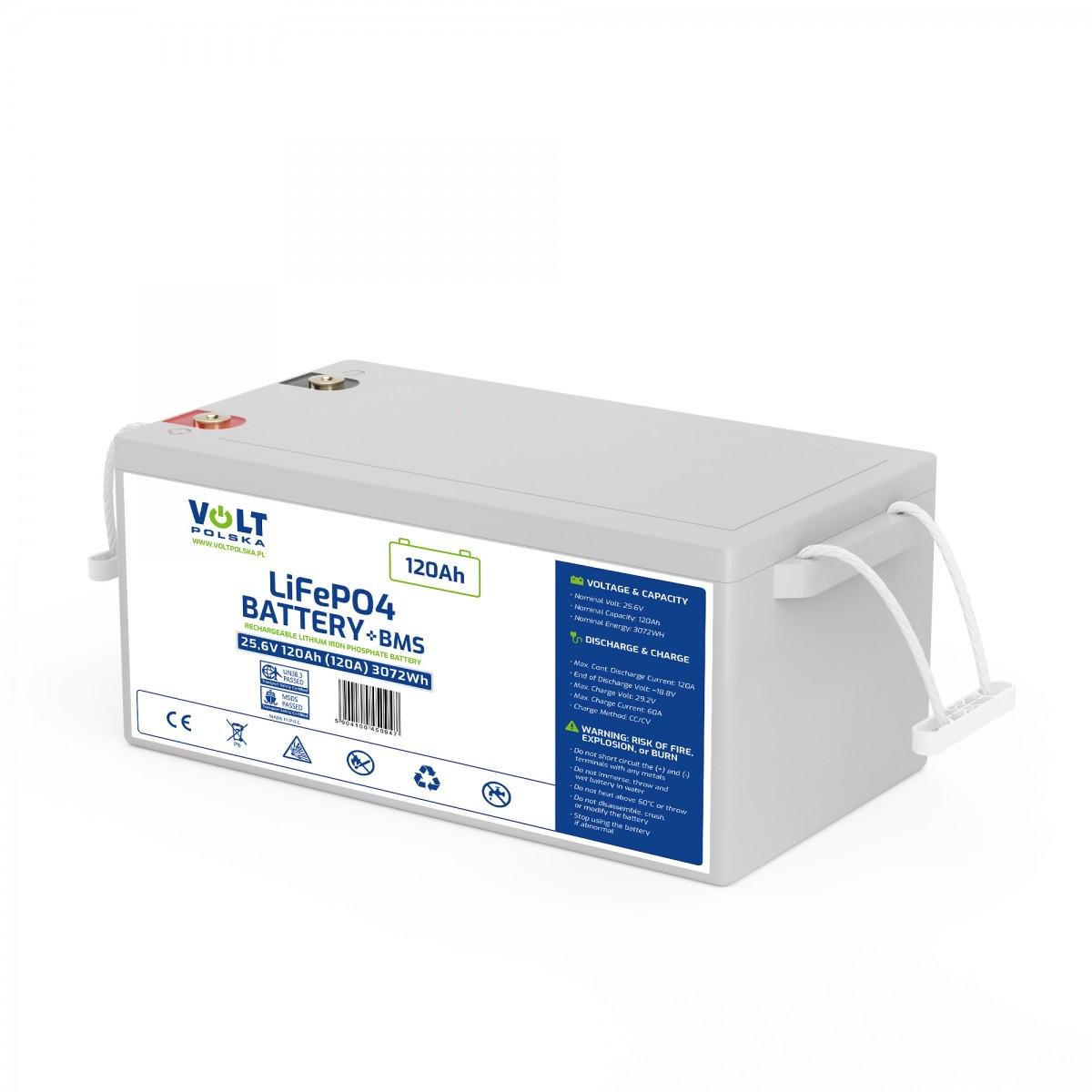 Аккумулятор Volt Polska LiFePO4 25,6V 120 Ah 120A 3072Wh (51133) Аккумулятор Volt Polska LiFePO4 25,6V 120 Ah 120A 3072Wh (51133)