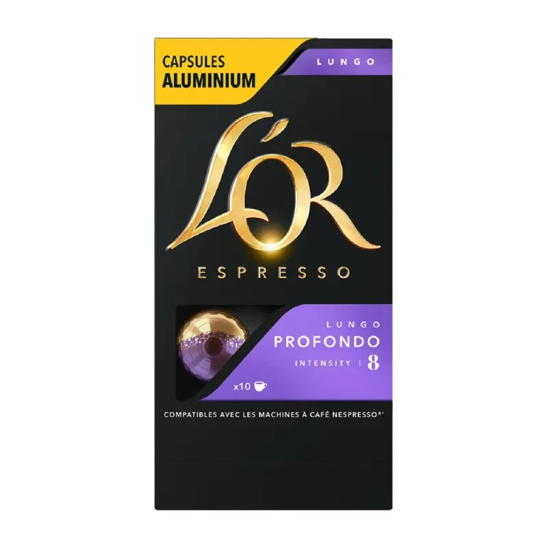 Капсули Nespresso L'OR Lungo Profondo алюміній 10 шт. (3025178586)