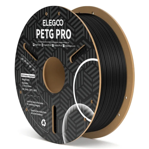 Пластик для 3D-друку Elegoo PETG Pro 1,75 мм 1 кг Black (MCT-50.203.0198)
