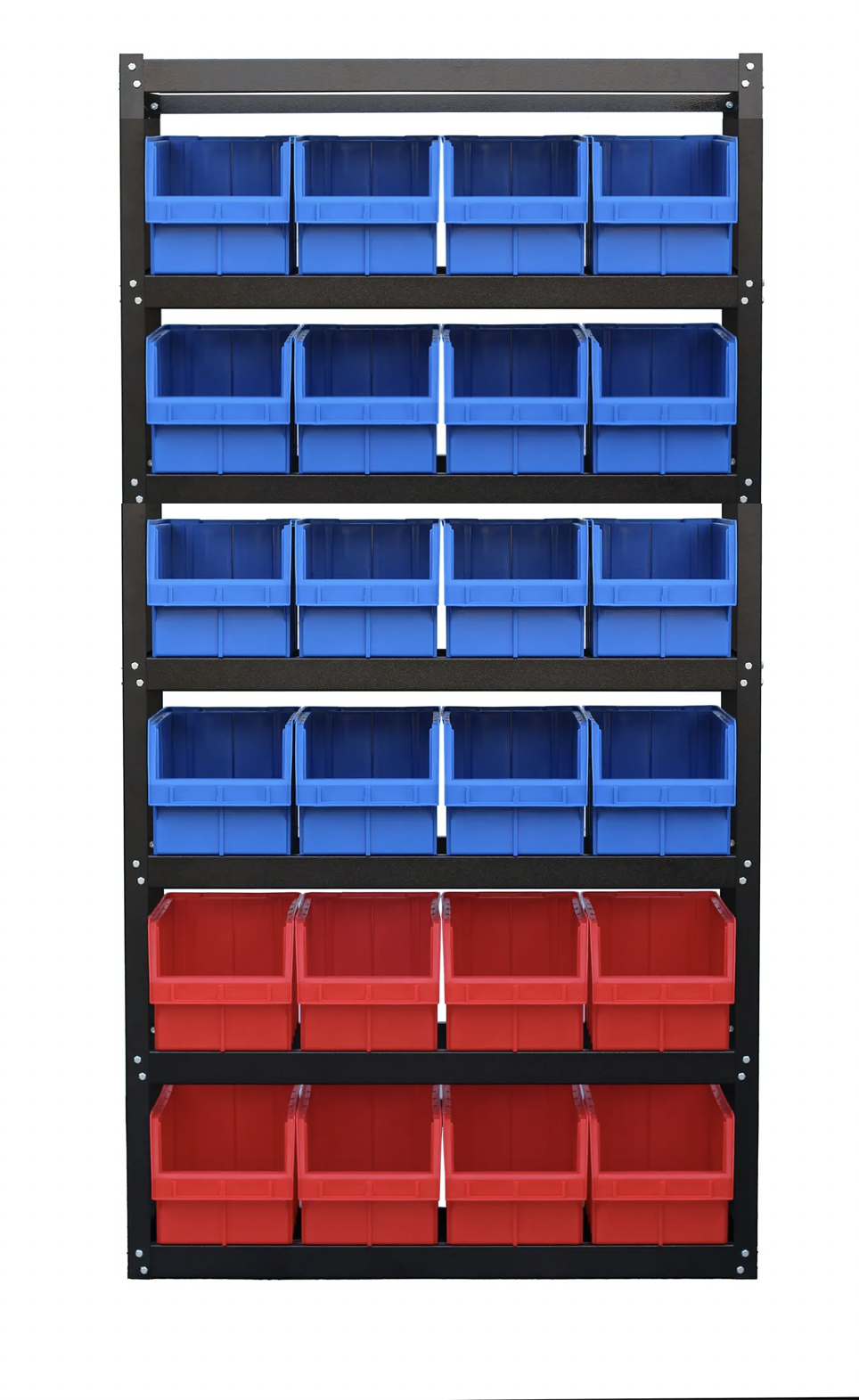 Стелаж для метизів з лотками для зберігання