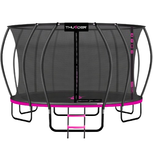 Батут Thunder Inside Ultra 16FT с внутренней сеткой 490 см Black/Pink