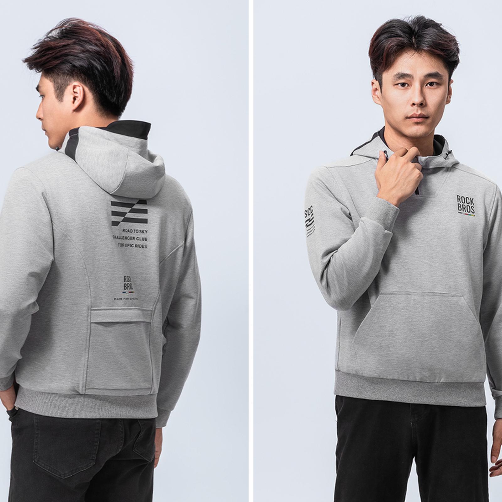 Худі з капюшоном унісекс ROCKBROS Road to Sky L Сірий (RB-LKW8002-6061) - фото 11 Худі з капюшоном унісекс ROCKBROS Road to Sky L Сірий (RB-LKW8002-6061) - фото 11