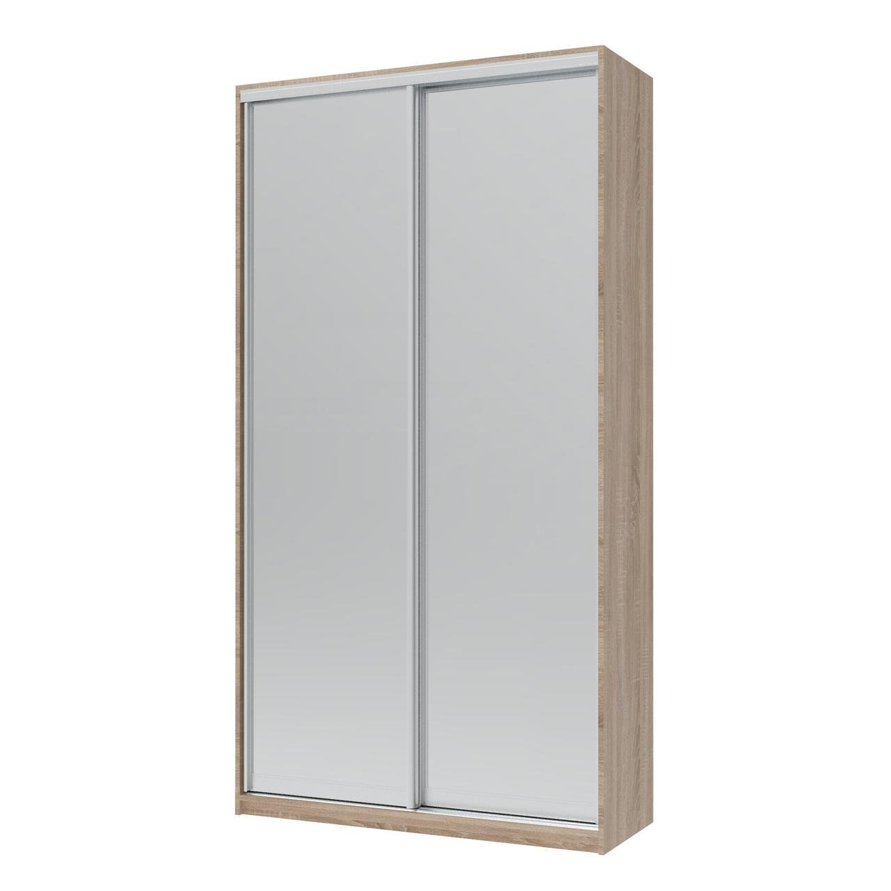 Шкаф-купе двухдверный Doros Сити Лайт 2 зеркала 120х45х225 см Дуб сонома (DRS-011085)