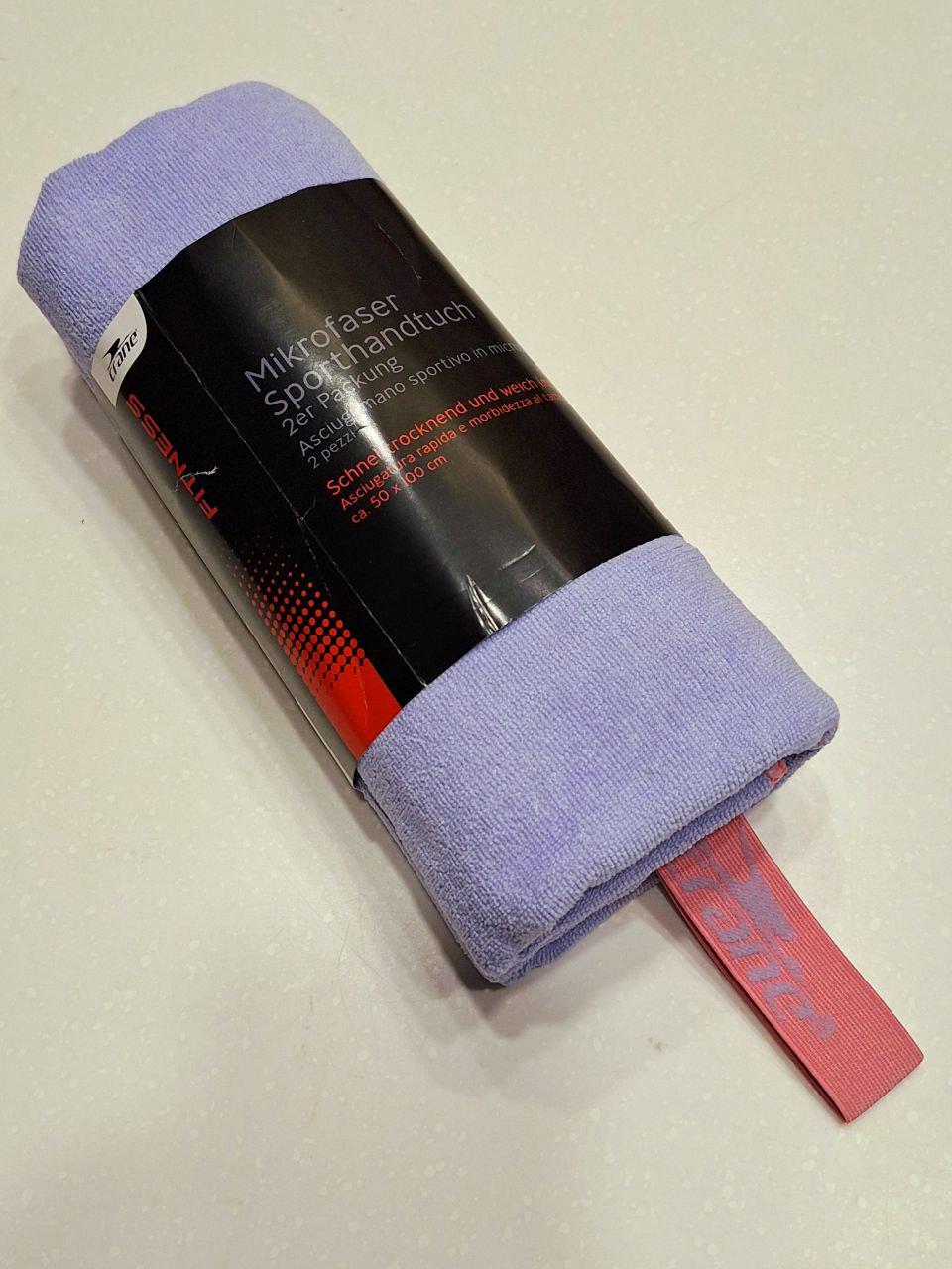 Полотенца CRANE для спорта и туризма из микрофибры 2 шт. Сиреневый (1892)