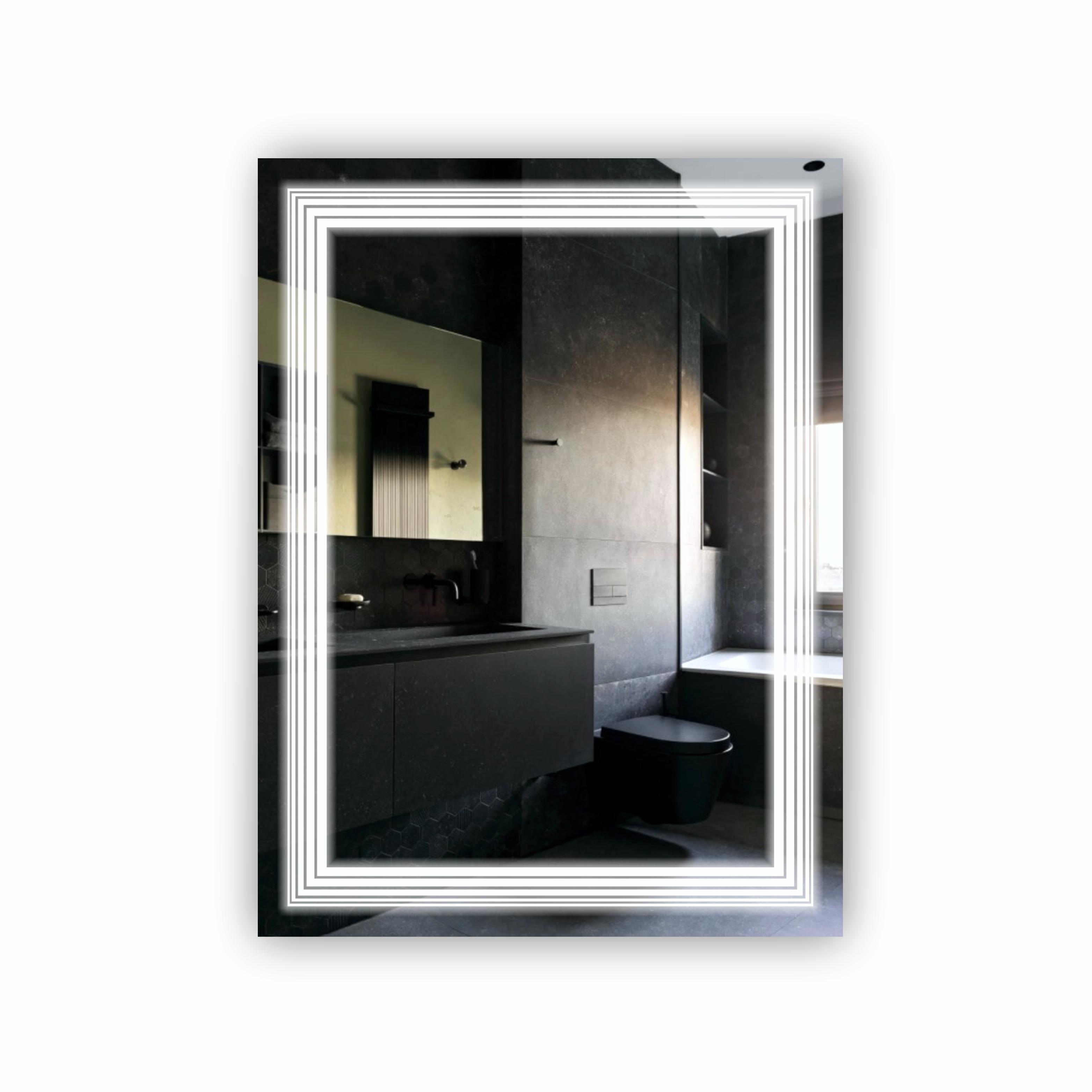 Зеркало с LED подсветкой 600х800 мм (R-071)