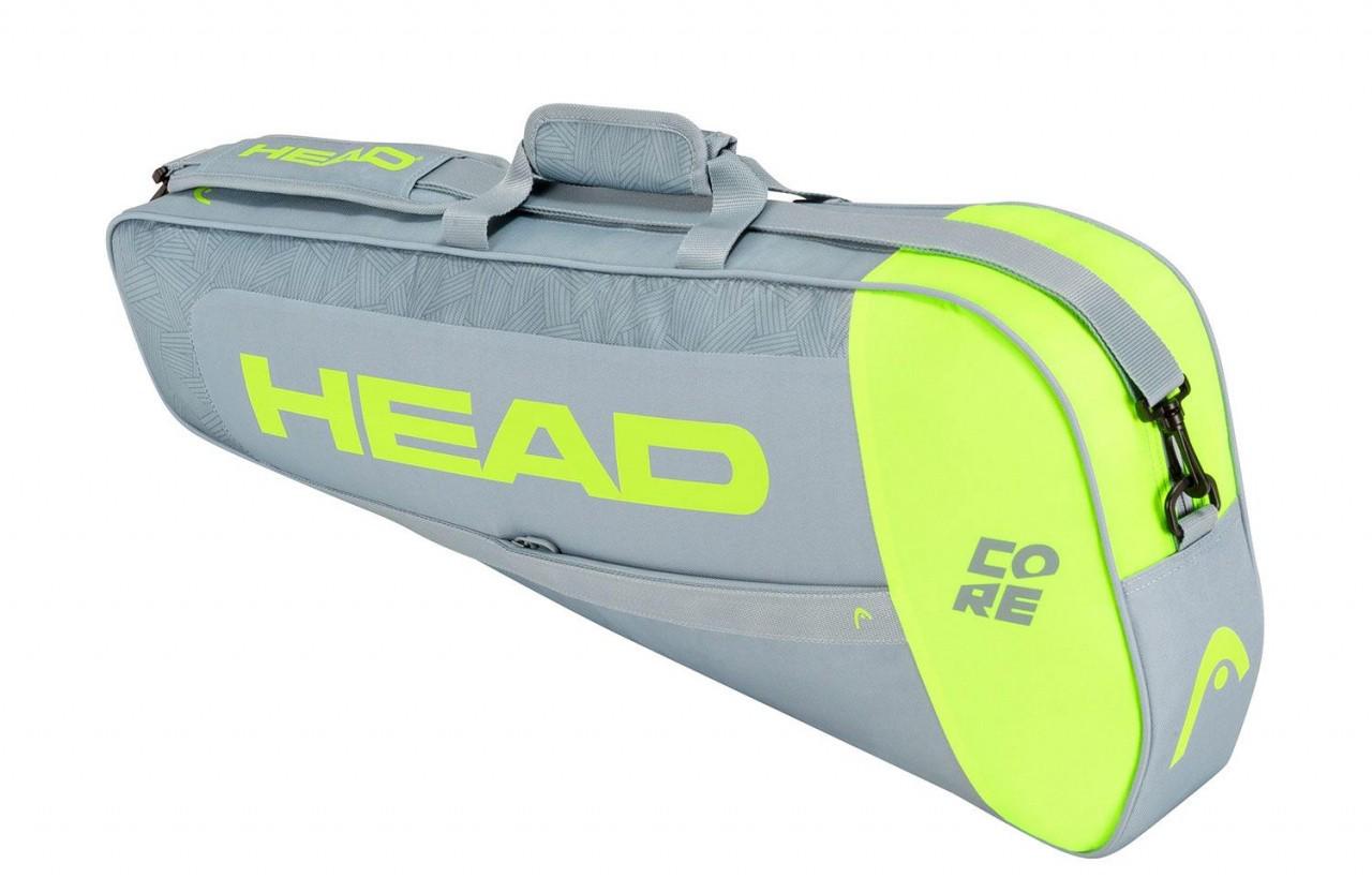 Тенісний чохол HEAD CORE 3R PRO GRNY Сірий/Зелений (283-411GR)
