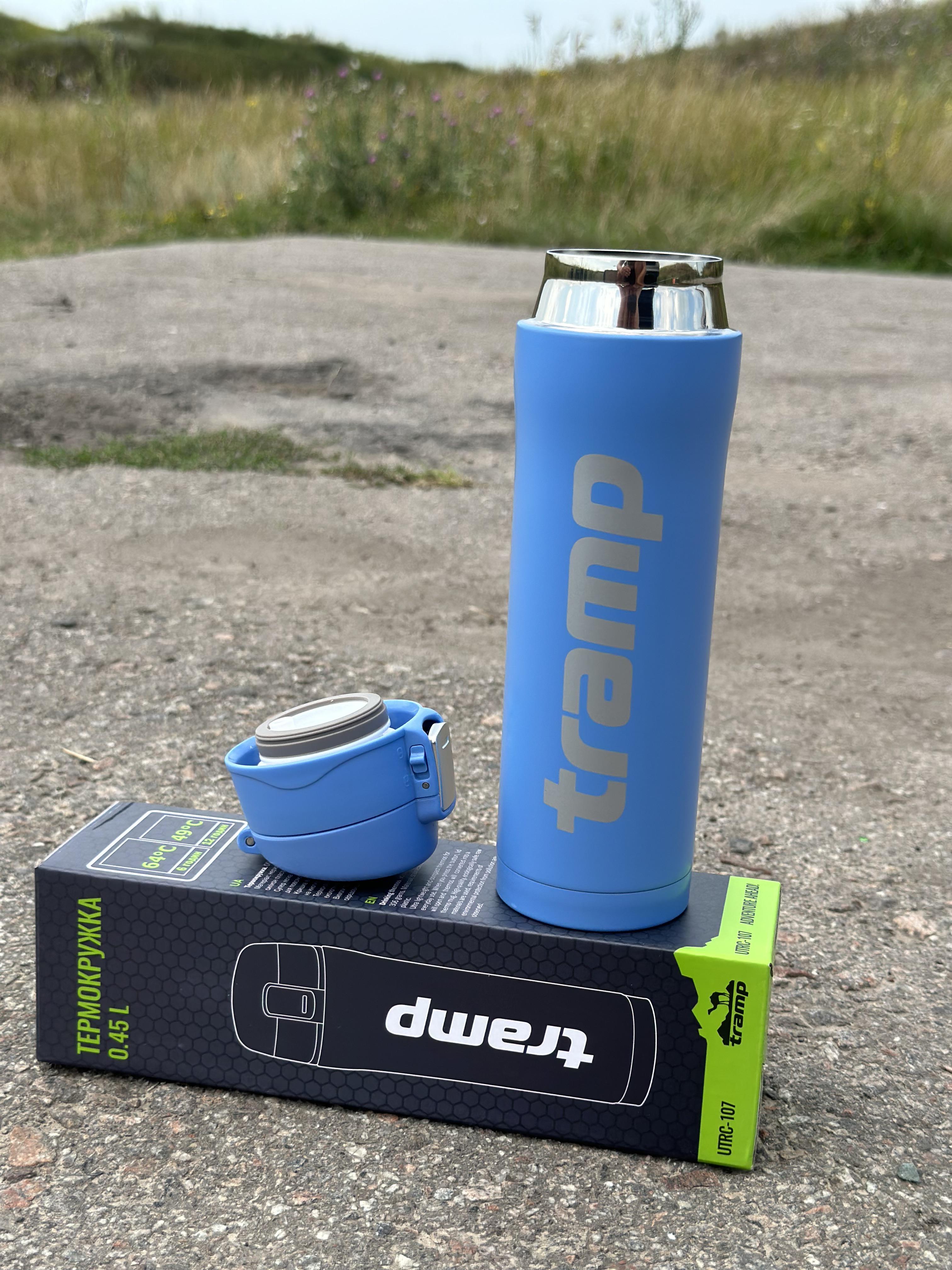 Термокружка Tramp держит 12 ч. 0,45 л (UTRC-107-sky-blue) - фото 7