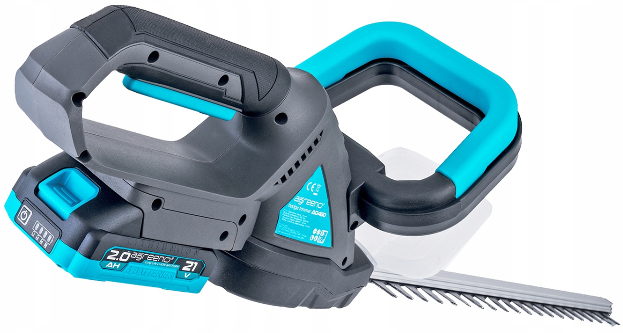 Кущоріз акумуляторний AGREENO 50 см 20 В з 2 акумуляторами 2 Аг (AG460) - фото 7 Кущоріз акумуляторний AGREENO 50 см 20 В з 2 акумуляторами 2 Аг (AG460) - фото 7