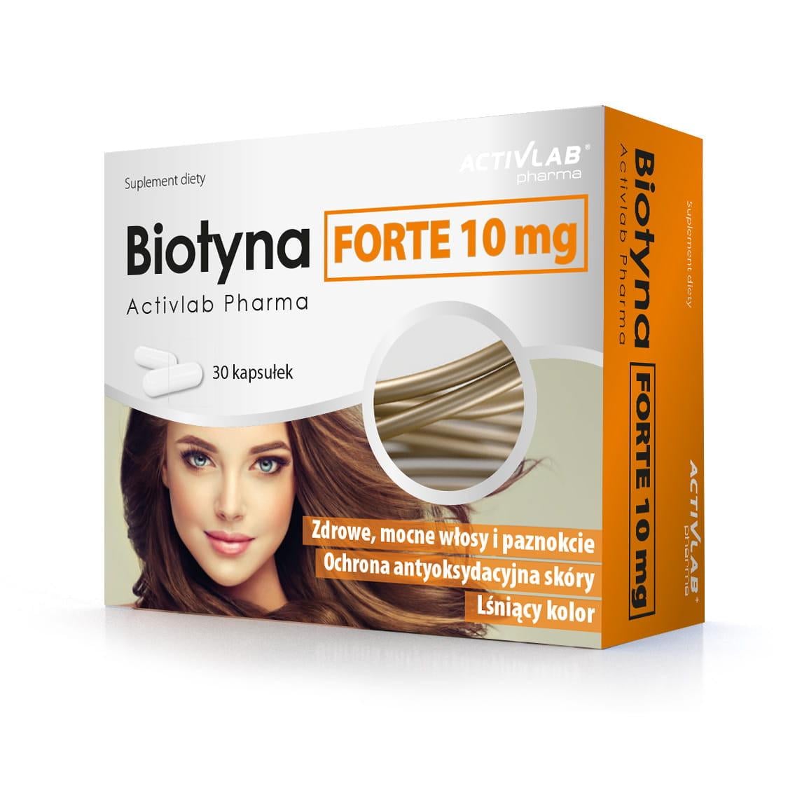Activlab Биотин Biotyna Forte 10 мг 30 капсул Activlab Биотин Biotyna Forte 10 мг 30 капсул