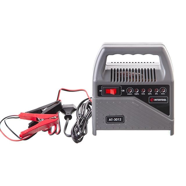 Пристрій зарядний для акумуляторів Intertool 6/12 В (AT-3012)