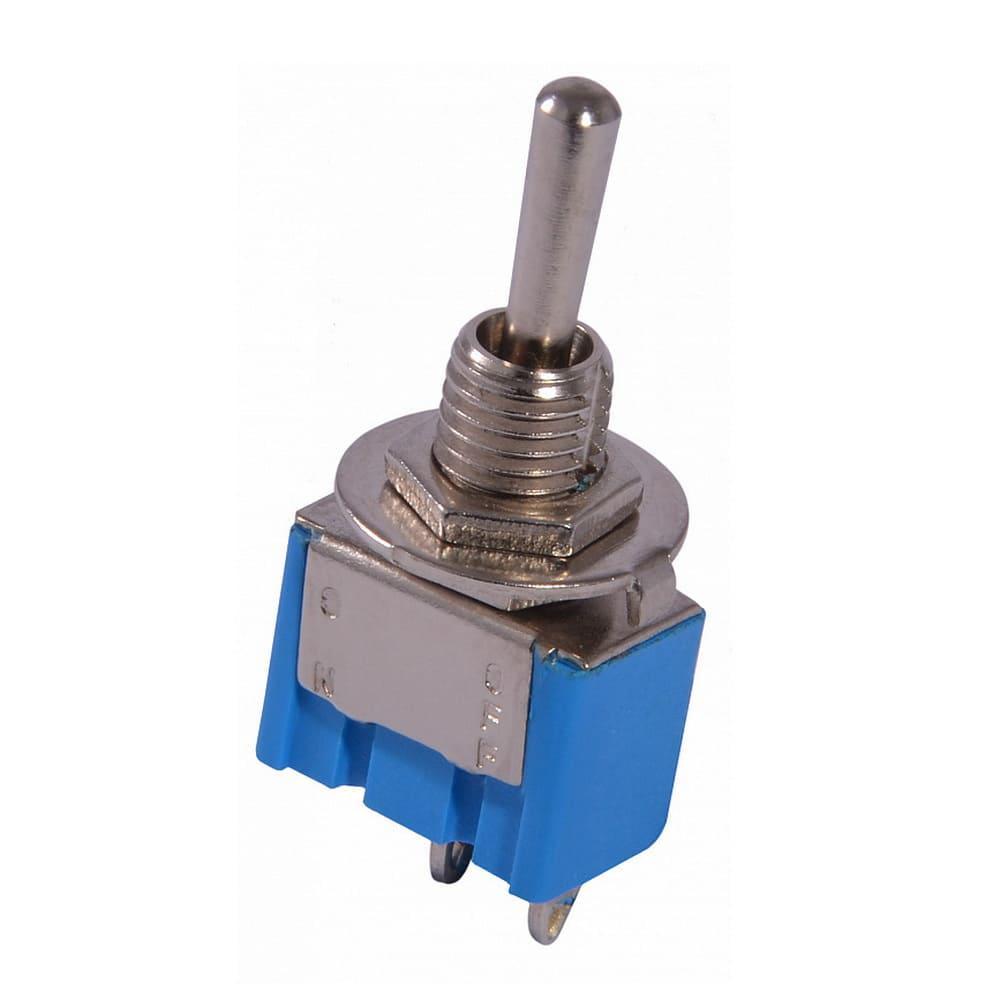 Тумблер АСКО-УКРЕМ MTS-111 на 2 положения ON-OFF без фиксации (A0140060011)