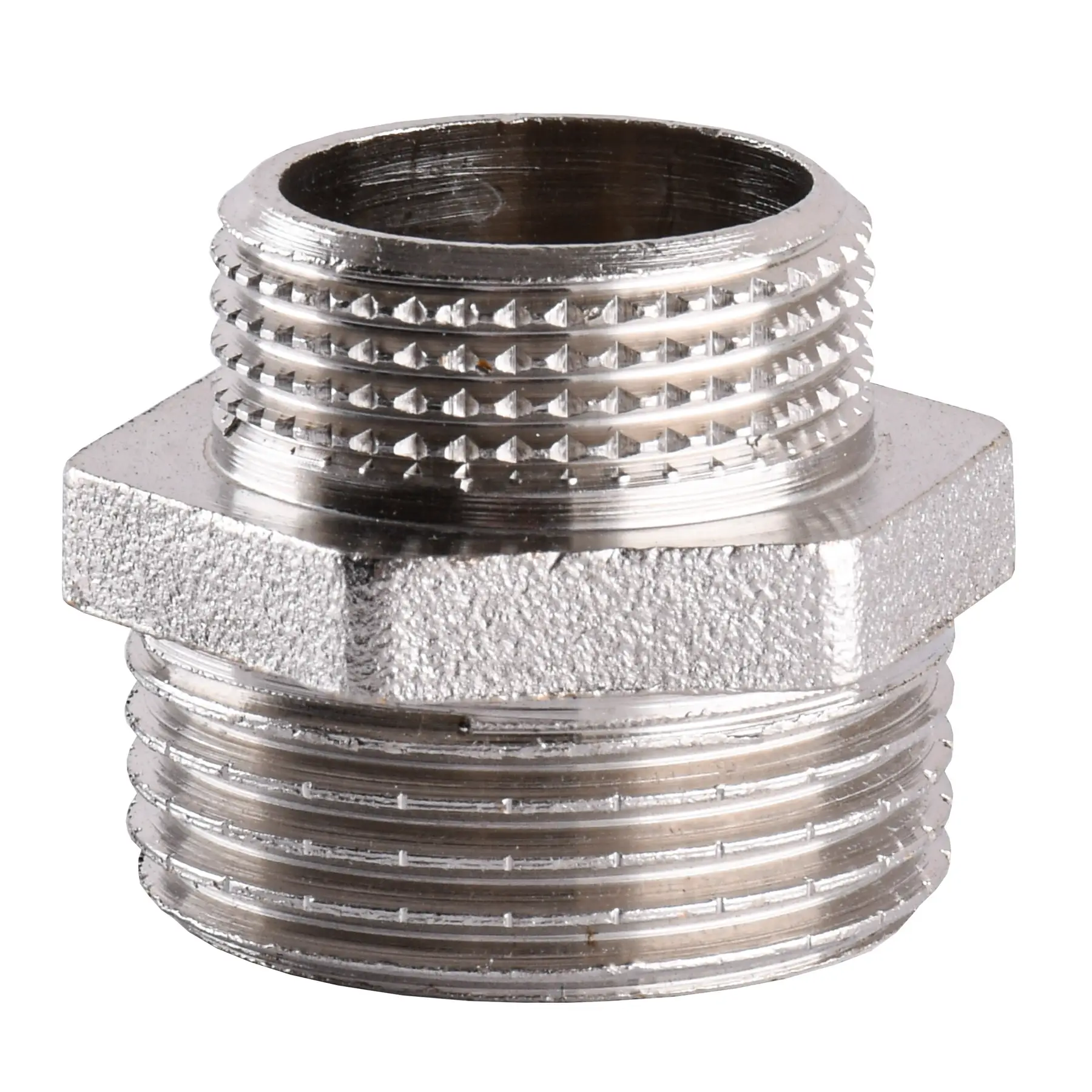 Ниппель редукционный никелированный 1″ЗРх3/4″ЗР штампованный (А0512Анк VA) Ниппель редукционный никелированный 1″ЗРх3/4″ЗР штампованный (А0512Анк VA)