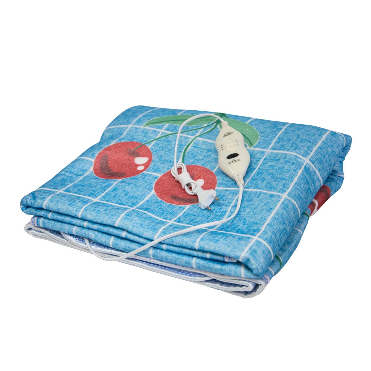 Электропростынь двуспальная Electric Blanket 86 W 150х115 см Синий с вишнями (1009576-Other-1) Электропростынь двуспальная Electric Blanket 86 W 150х115 см Синий с вишнями (1009576-Other-1)
