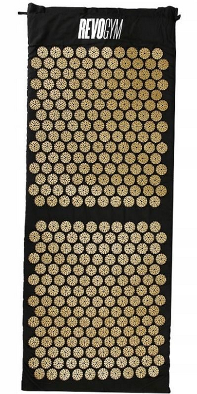 Массажный акупунктурный коврик с подушкой AKUMATA SHARK от боли в спине Gold (id_1197)