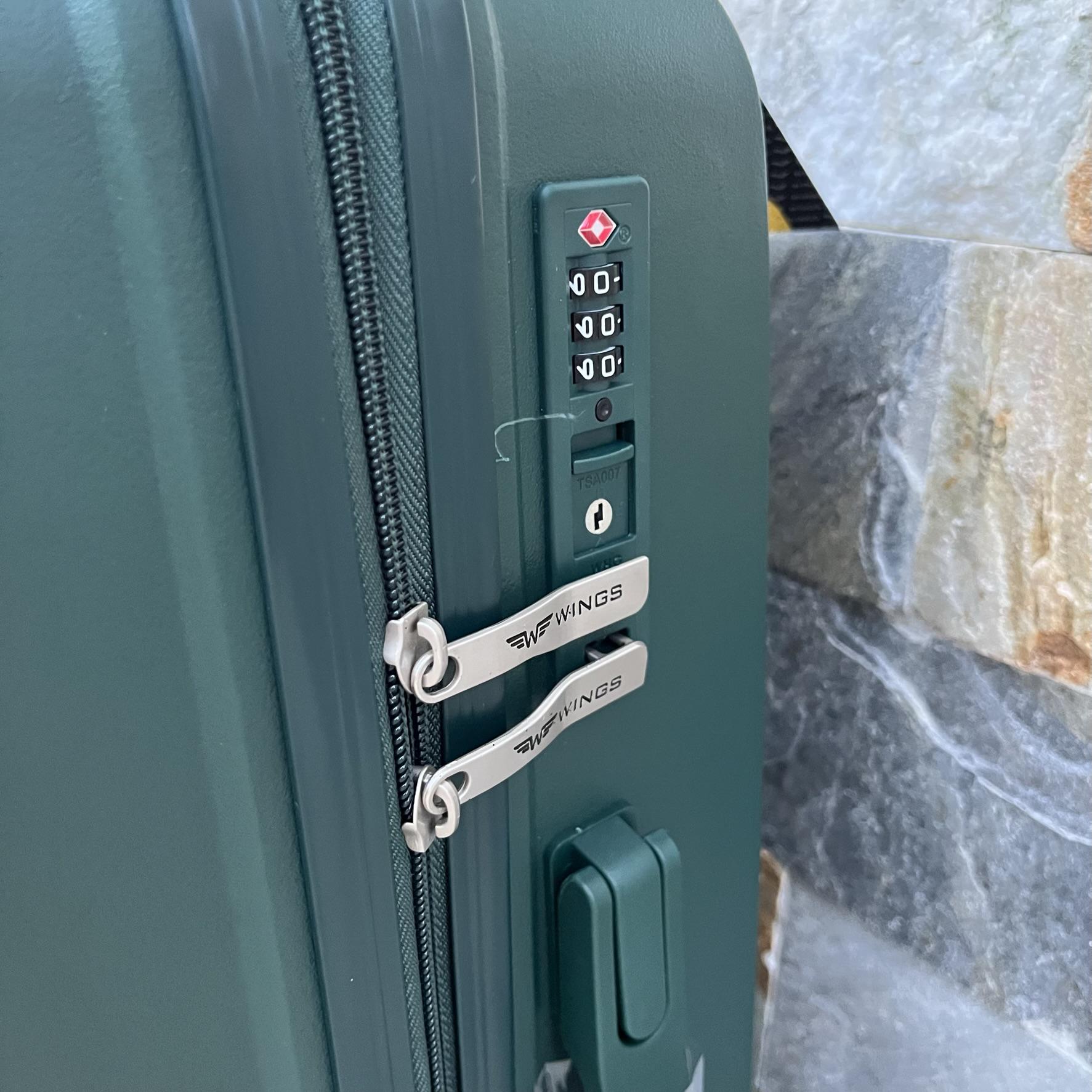 Валіза дорожня середня з поліпропілену Wings DQ181-04 M Зелений - фото 4 Валіза дорожня середня з поліпропілену Wings DQ181-04 M Зелений - фото 4