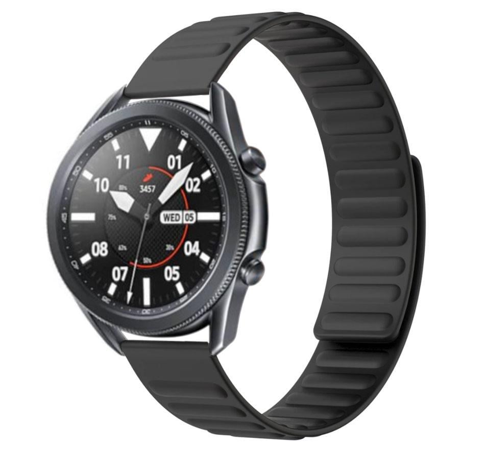 Силиконовый магнитный ремешок Primolux Magnet для часов Samsung Galaxy Watch 3 45 мм SM-R840 Black - фото 2 Силиконовый магнитный ремешок Primolux Magnet для часов Samsung Galaxy Watch 3 45 мм SM-R840 Black - фото 2