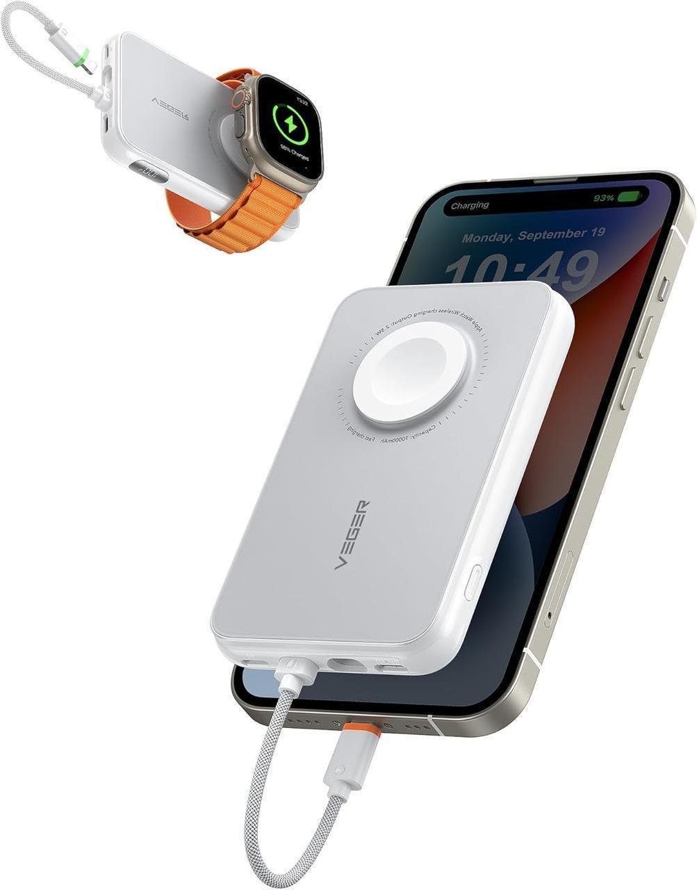 Повербанк VEGER PD 10000 mAh (W1171) - фото 7 Повербанк VEGER PD 10000 mAh (W1171) - фото 7