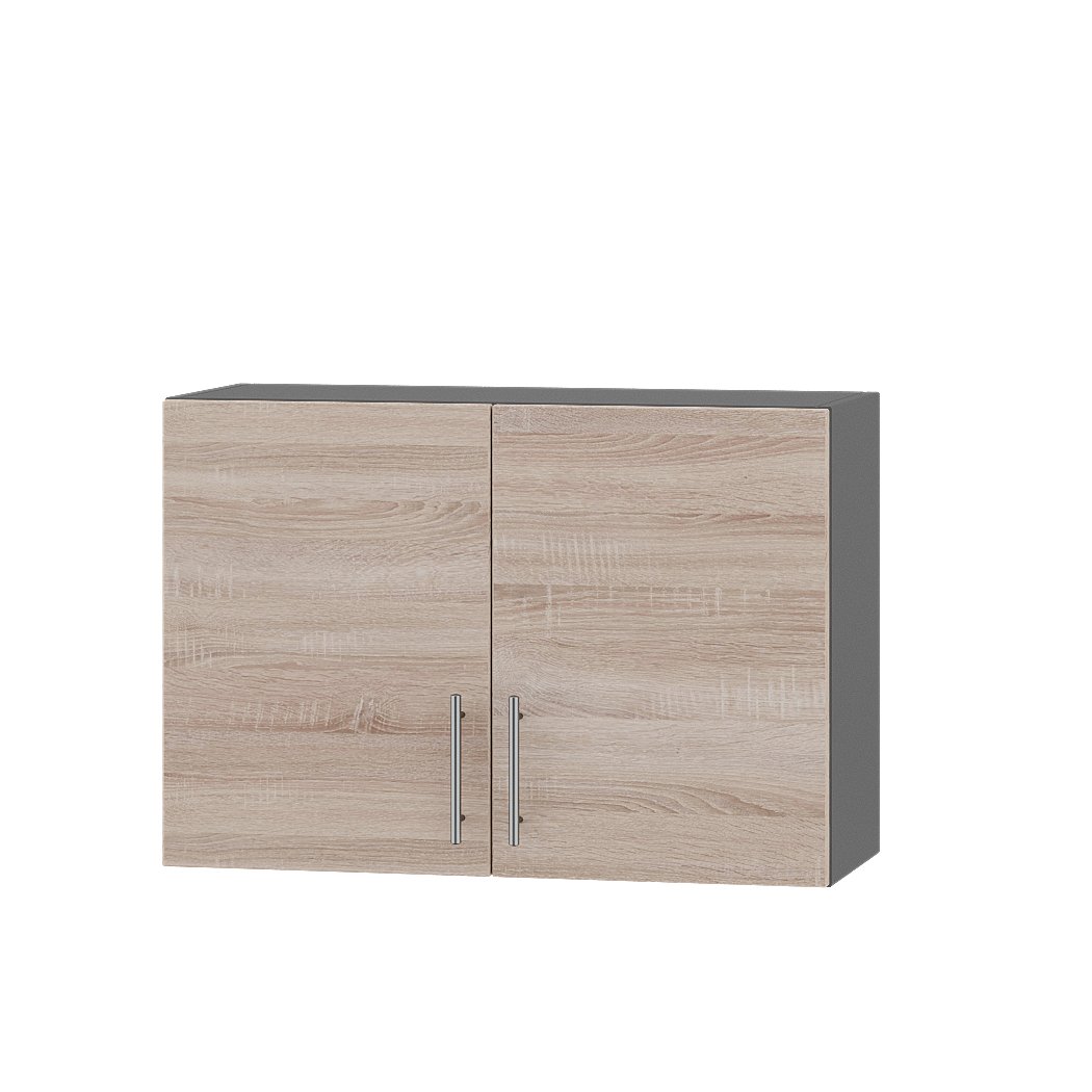 Шкаф верхний Эверест Оптима модуль Верх В20-800 80х30х56 см Дуб Сонома/Антрацит (08221)