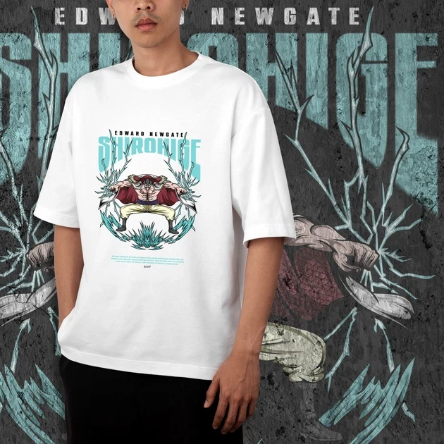 Футболка чоловіча з принтом Ван Піс Whitebeard р. 48 (Anime0268)