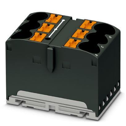 Розподільний блок Phoenix Contact PTFIX 6X10/S BK 450В 57A Push-in Чорний (1082395)