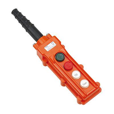 Пост тельферный CHINT NP3-1А 2-положения 2NO+1NC с блокировкой IP65 (586064)