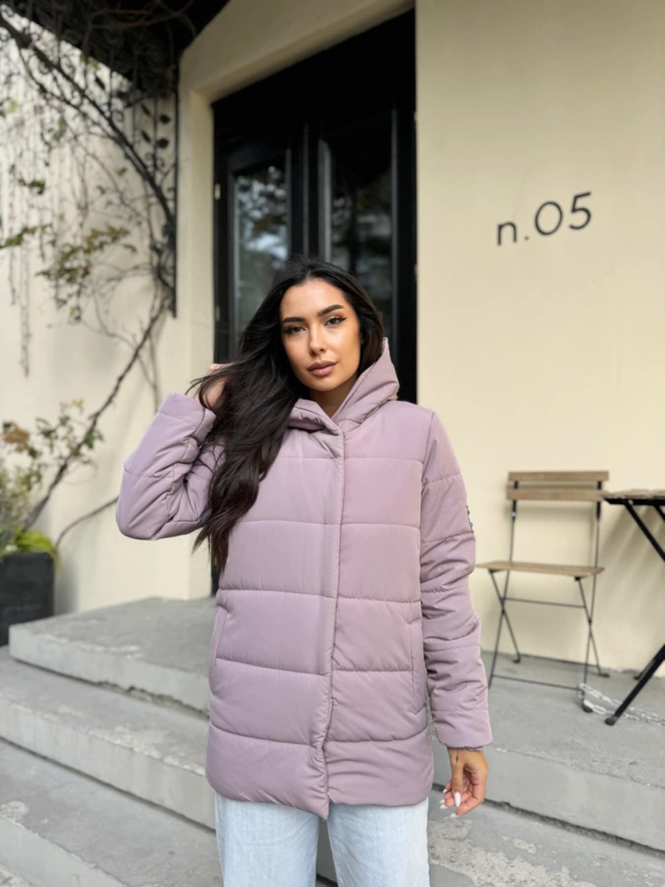 Куртка женская теплая с капюшоном GO-IN 270d р. 46 Пудровый - фото 2 Куртка женская теплая с капюшоном GO-IN 270d р. 46 Пудровый - фото 2