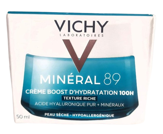 Крем для лица увлажняющий Vichy Minéral 89 100H Creme Boost D`Hydratation 50 мл