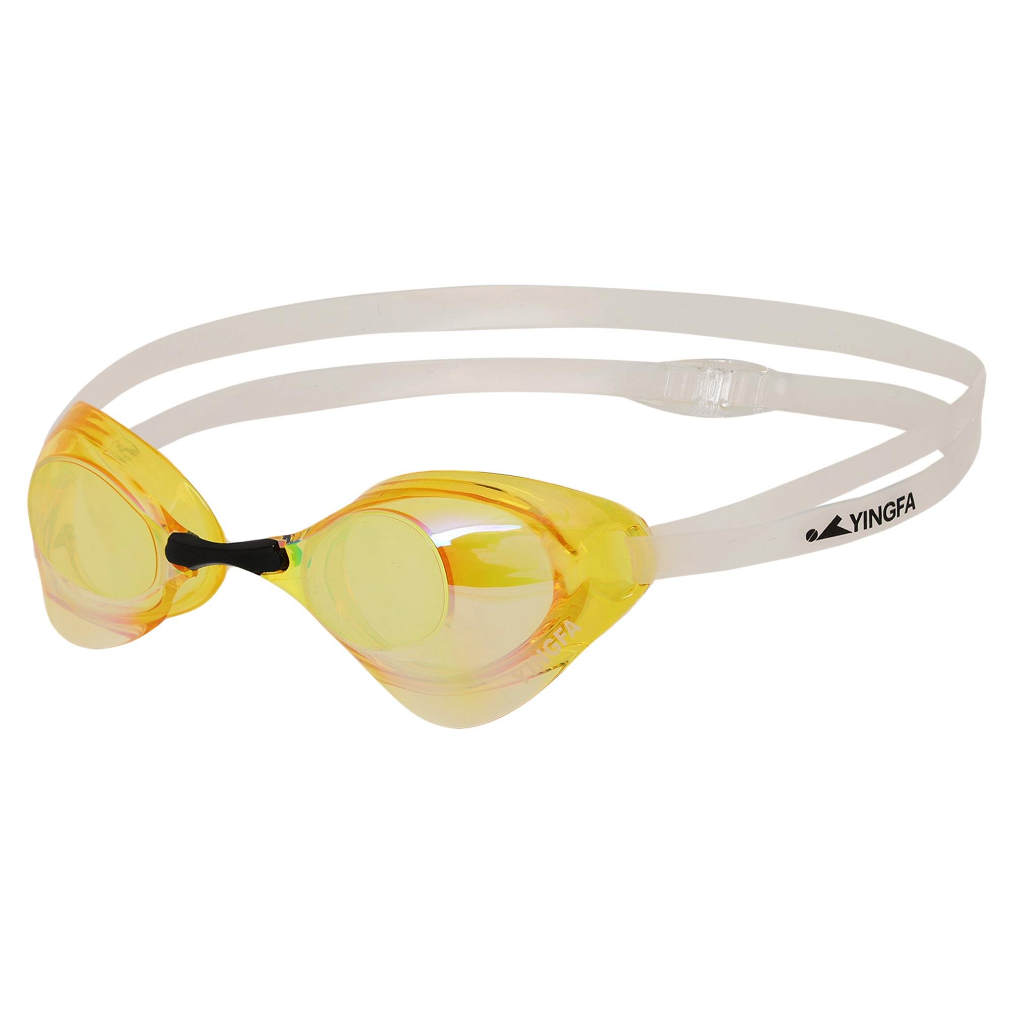 Очки для плавания стартовые YINGFA Y-N1AF-V радужные линзы Желтый (Y-N1AF-V_Желтый)