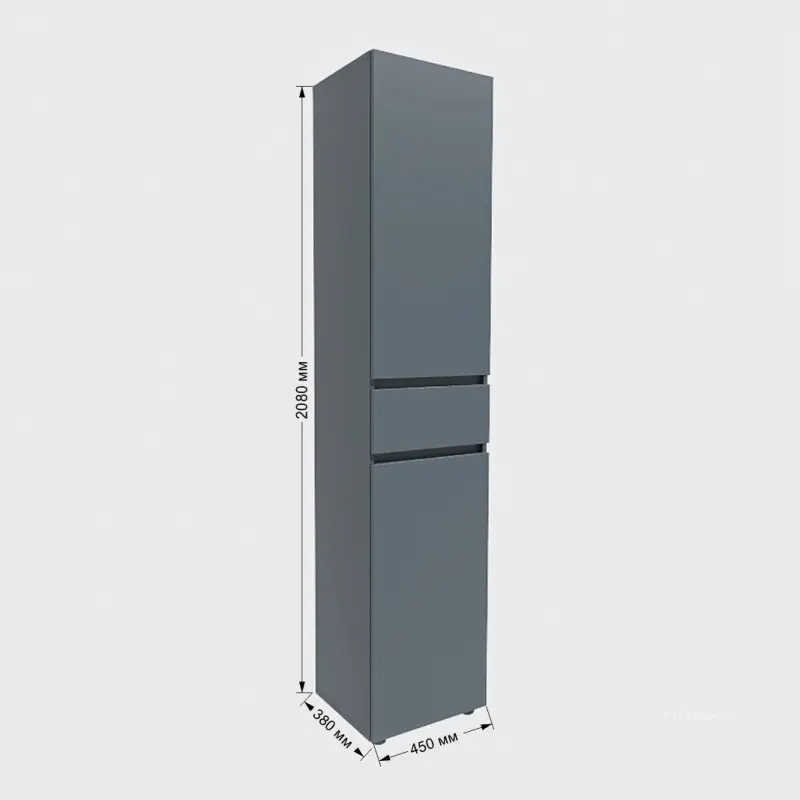 Пенал с выдвижным ящиком Еверест Лайт ПЛ-1 Графит (26789280) - фото 5 Пенал с выдвижным ящиком Еверест Лайт ПЛ-1 Графит (26789280) - фото 5