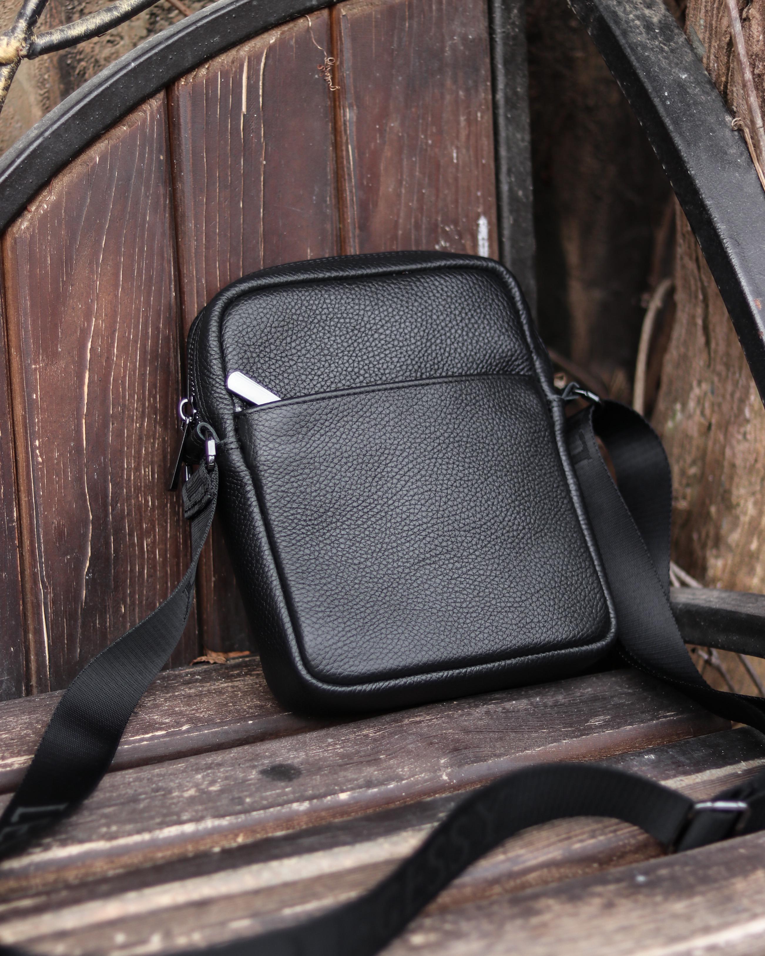 Сумка кожанная F 006 Черный - фото 8 Сумка кожанная F 006 Черный - фото 8