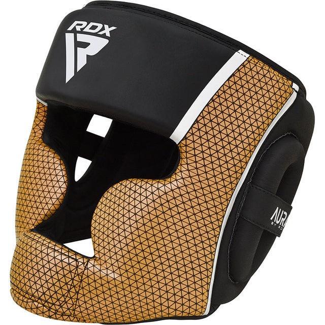 Боксерский шлем RDX AURA PLUS T-17 XL Black Golden (3019811902) Боксерский шлем RDX AURA PLUS T-17 XL Black Golden (3019811902)