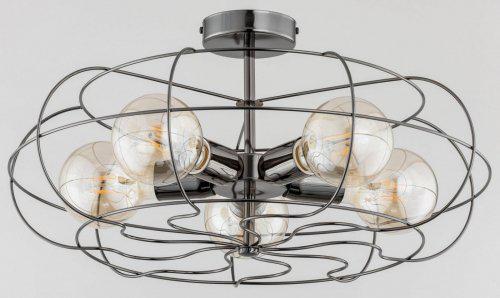 Потолочная люстра ALFA Lotos лофт Grafit (60191)