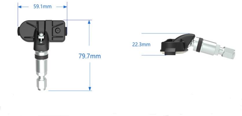 Система контроля давления и температуры в шинах TPMS с внешними датчиками для магнитол на Android (921178026) - фото 2
