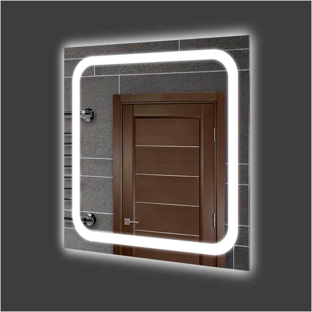 Дзеркало квадратне Екватор ML- 41 з LED підсвічуванням по периметру 90x90 см