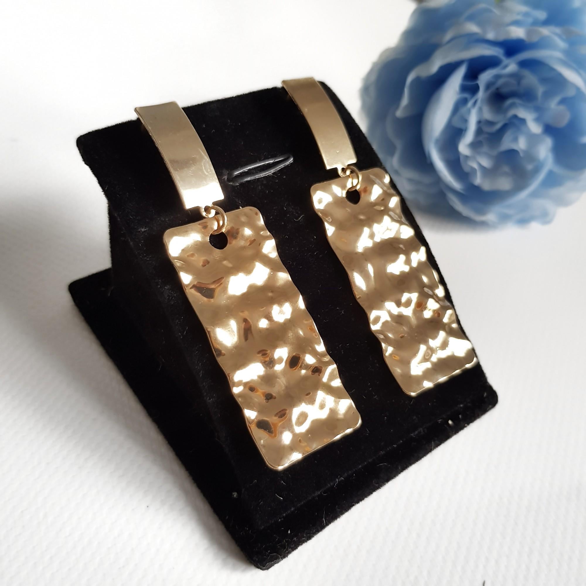 Серьги рельефные Fashion Jewelry 5507 Золотой