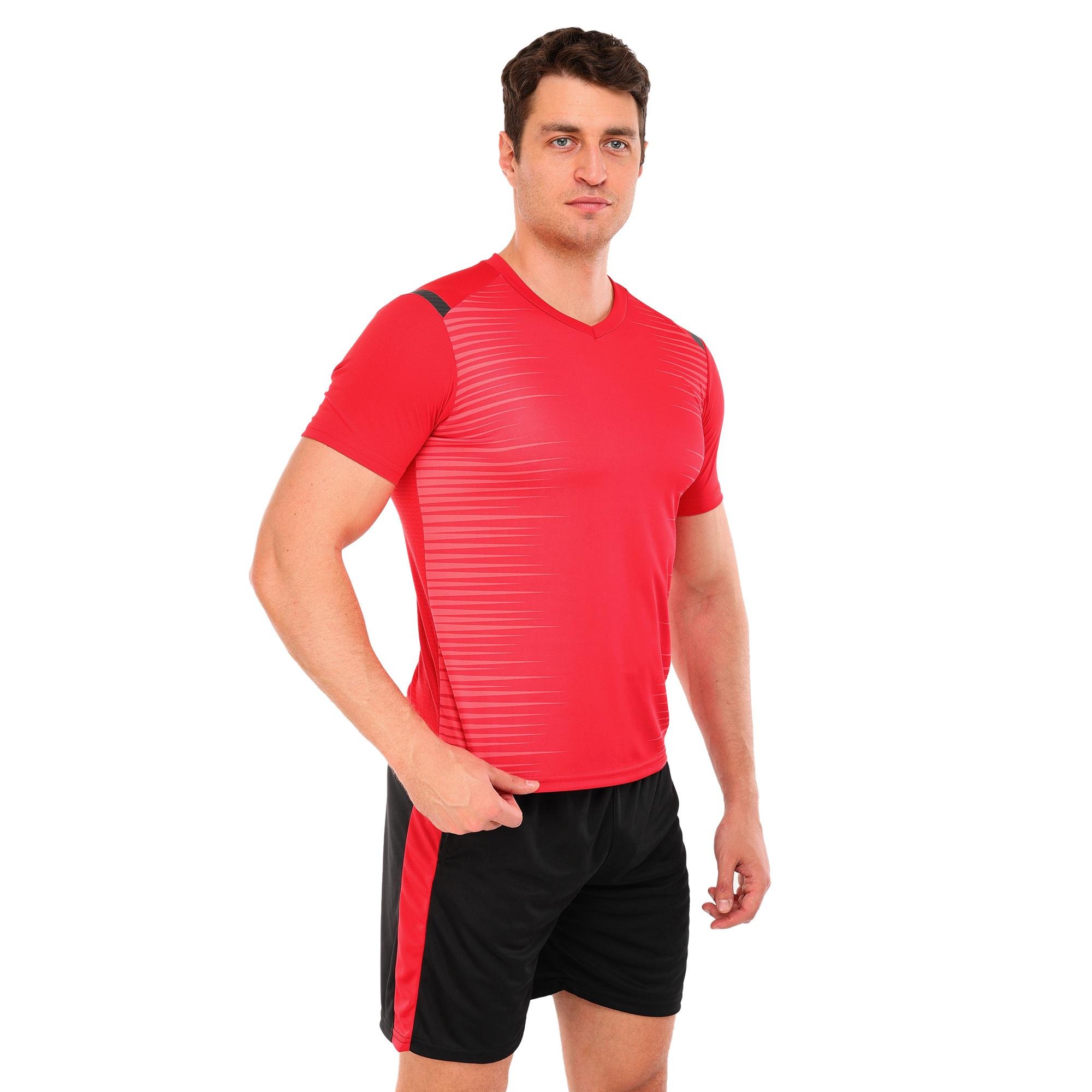 Форма футбольная комплект Lingo D8865 футболка/шорты полиэстер 3XS Красный-черный (D8865_Красный-черный_3XS)