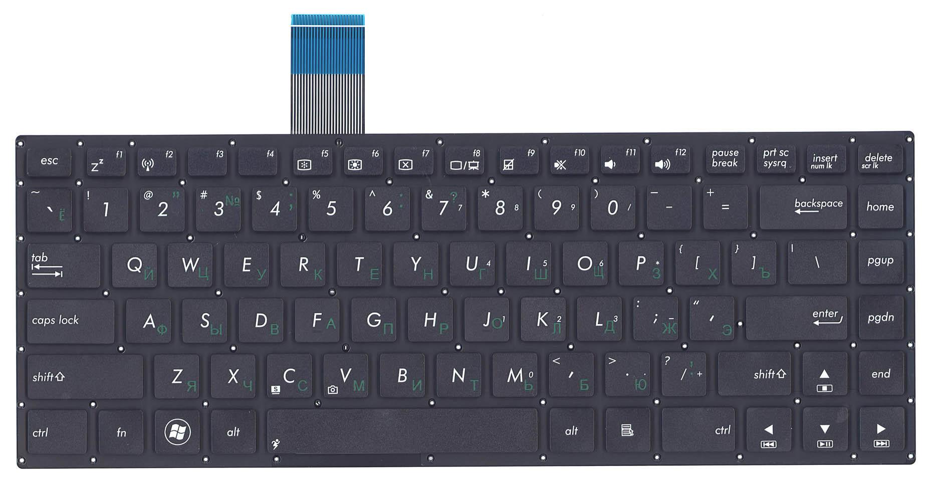 Клавиатура для ноутбука Asus K46/K46C Black Клавиатура для ноутбука Asus K46/K46C Black