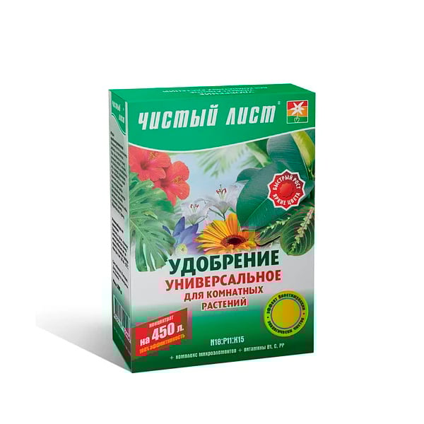 Удобрение для ростений Flora Чистый лист универсальное 20 шт по 20 г (4940)