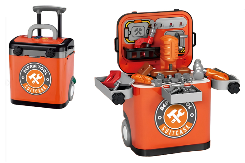 Набір інструментів у валізі зі столиком озвучений зі світлом (L666-35A) - фото 2 Набір інструментів у валізі зі столиком озвучений зі світлом (L666-35A) - фото 2