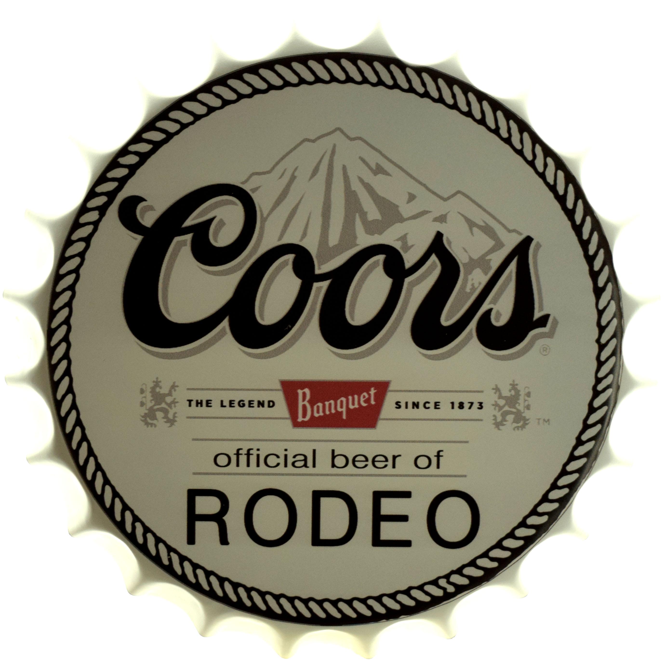 Табличка металлическая Coors Beer крышка 35 см