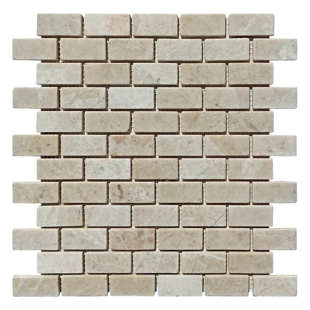 Мозаика из мрамора Матовая МКР-11СВ 47x23 мм Victoria Beige MB (000854)