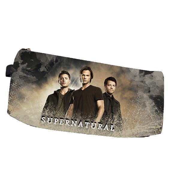 Пенал школьный Сверхъестественное Supernatural двухсторонний 22х11 см (pn_0048)