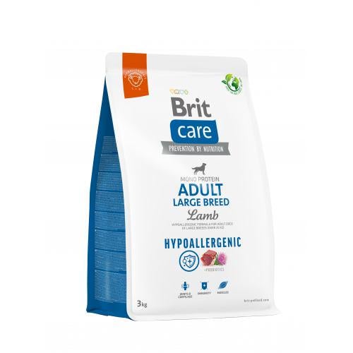 Сухой корм Brit Care Dog Hypoallergenic Large Breed для собак больших пород гипоаллергенный с ягненком 3 кг