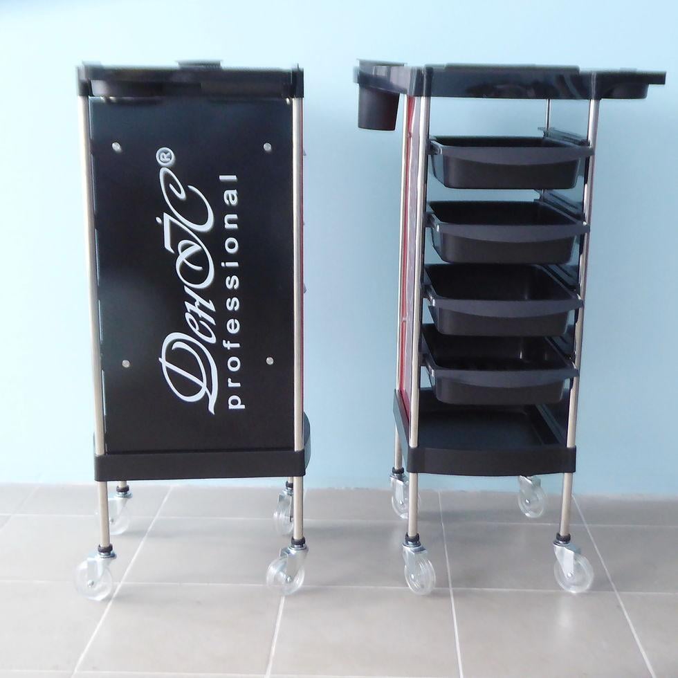 Візок перукарський під'їздне місце майстра ДенІС professional "Чебурашка +" Червоний (1453070717) - фото 8